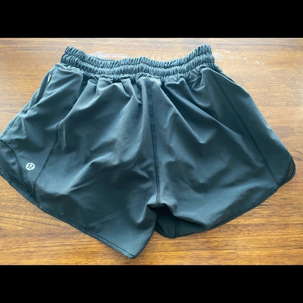 Lululemon Black Running Shorts Size 4 Tall